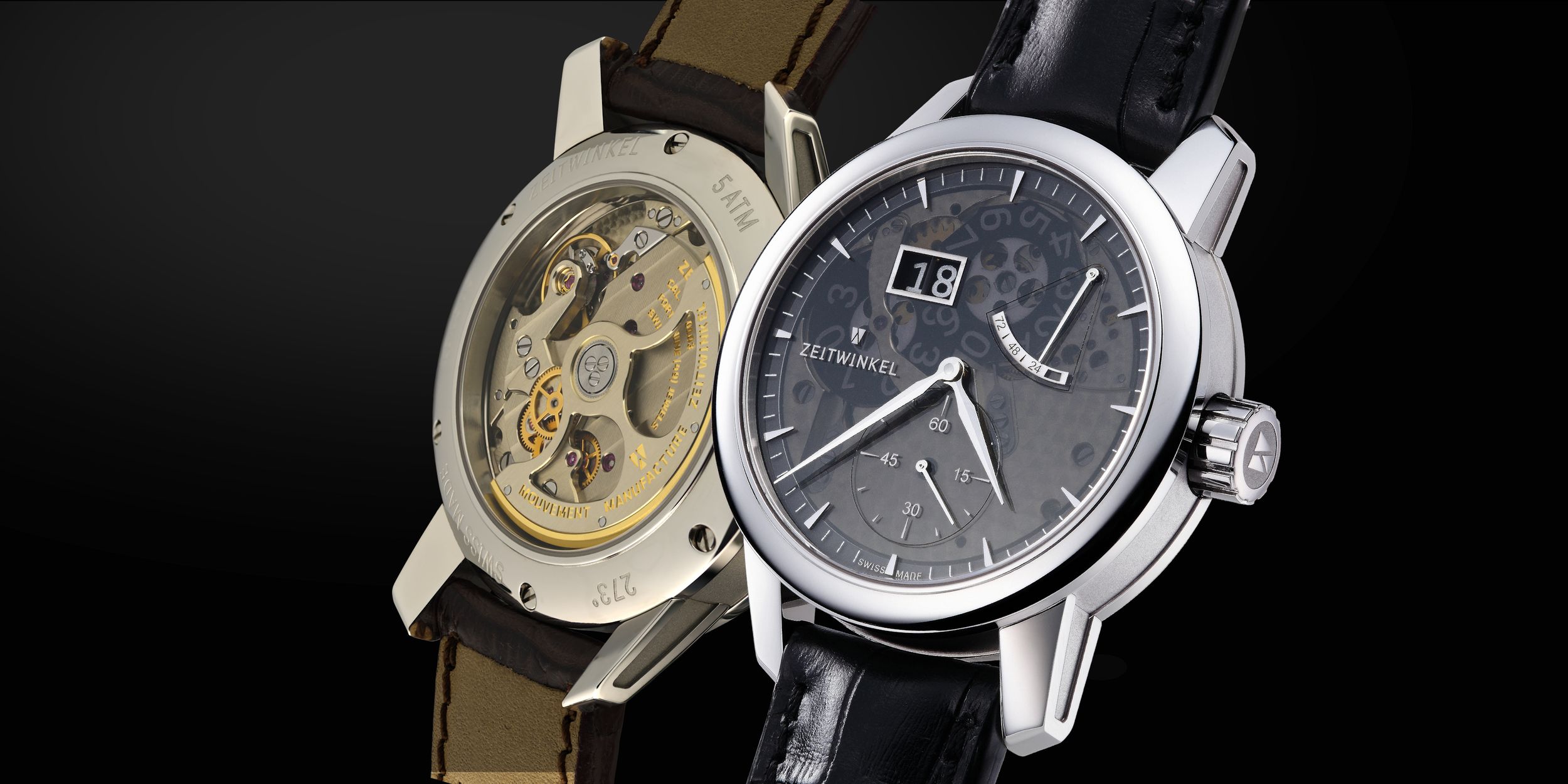 Zeitwinkel manufacture watch 273° Saphir Fumé - Zeitwinkel EN
